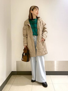 「アイテム（ブルゾン）」を使った、sayakaさん（レディース・158cm・30代）の冬コーディネート