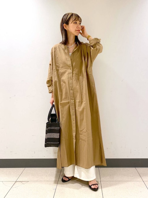 BARNYARDSTORM  リネンロングシャツ　ワンピース　ロングシャツ BARNYARDSTORM ワンピース / バックスリットロングシャツ