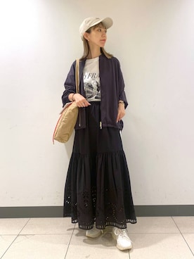 「アイテム（ブルゾン）」を使った、sayakaさん（レディース・158cm・30代）の夏コーディネート