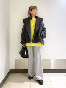 「アイテム（ピーコート）」を使った、sayakaさん（レディース・158cm・20代）の秋コーディネート