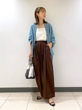 「アイテム（その他トップス）」を使った、sayakaさん（レディース・158cm・20代）の夏コーディネート