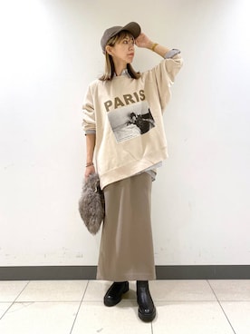 「BARNYARDSTORM（バンヤードストーム）のBARNYARDSTORM / ハイブリッドストレッチブーツ（ブーツ）」を使った、sayakaさん（レディース・158cm）の秋コーディネート