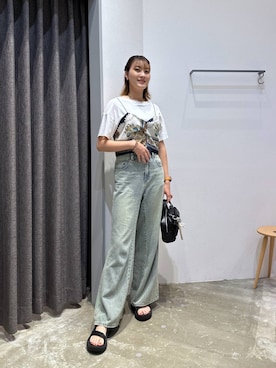 「アイテム（キャミソール）」を使った、ayakabfさん（レディース・172cm）の夏コーディネート