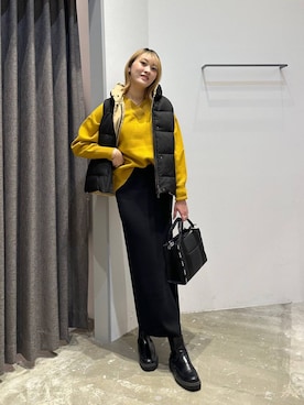 「アイテム（ベスト）」を使った、ayakabfさん（レディース・172cm）の秋コーディネート