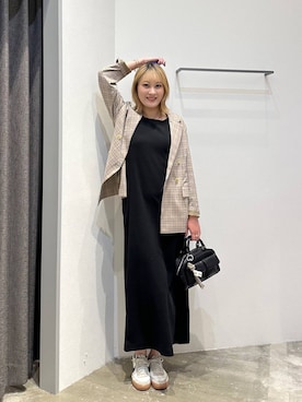 「アイテム（ジャケット/アウター）」を使った、ayakabfさん（レディース・172cm）の秋コーディネート