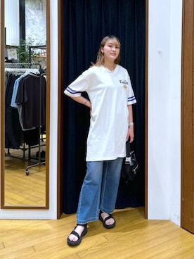 「HEREIAM（ヘレイアム）のアイテム」を使った、ayakabfさん（レディース・172cm）の夏コーディネート