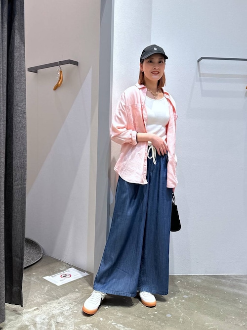 bijorie】カップ付きリブスクエアキャミ／NEW BASIC 24SS