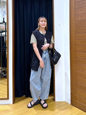 「HEREIAM（ヘレイアム）のアイテム」を使った、ayakabfさん（レディース・172cm）の夏コーディネート