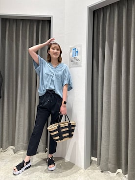 「アイテム（パンツ）」を使った、ayakabfさん（レディース・172cm）の夏コーディネート