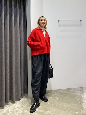 「アイテム（トートバッグ）」を使った、ayakabfさん（レディース・172cm）の秋コーディネート