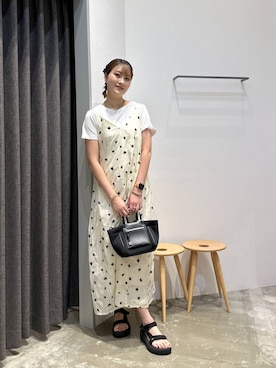 「アイテム（ワンピース）」を使った、ayakabfさん（レディース・172cm）の夏コーディネート