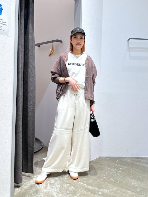 極上　ざっくりゆったりサマになるホワイト セール】[春先まで使える]リラックスワイドパンツ（その他パンツ