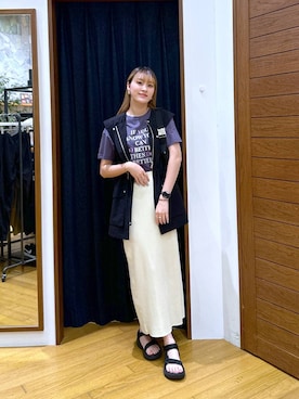 「HEREIAM（ヘレイアム）のアイテム」を使った、ayakabfさん（レディース・172cm）の夏コーディネート