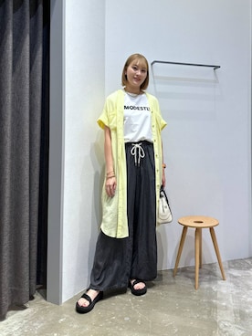 「BAYFLOW（ベイフロー）のアイテム（ワンピース）」を使った、ayakabfさん（レディース・172cm）の夏コーディネート