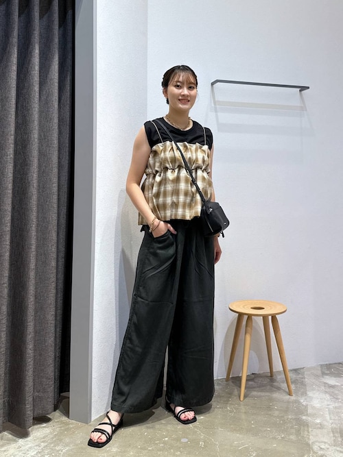 セール】[レイヤードスタイルに]チェックビスチェ（その他