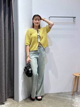「アイテム（アンダーウェア、ホワイト系）」を使った、ayakabfさん（レディース・172cm）の夏コーディネート
