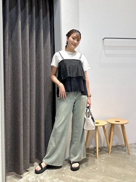 「アイテム（その他トップス）」を使った、ayakabfさん（レディース・172cm・20代）の夏コーディネート