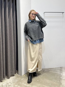 「HEREIAM（ヘレイアム）のアイテム」を使った、ayakabfさん（レディース・172cm）の冬コーディネート