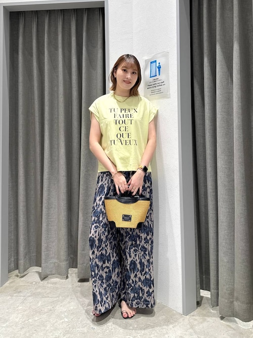 tシャツ 「近藤千尋さんコラボ」オーバーサイズフレンチスリーブT（AJUGA.x BAYFLOW） レディース 近藤千尋さんコラボ】オーバーサイズフレンチスリーブT（AJUGA.x