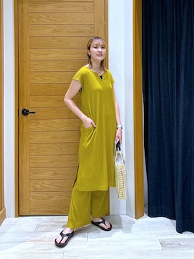 「アイテム（ワンピース）」を使った、ayakabfさん（レディース・172cm）の夏コーディネート