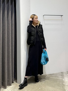 「BAYFLOW（ベイフロー）のアイテム（ワンピース）」を使った、ayakabfさん（レディース・172cm）の秋コーディネート