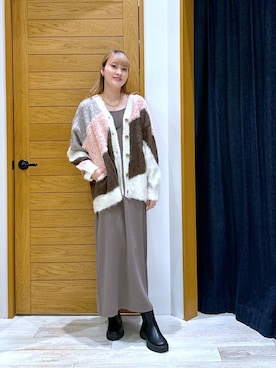 「アイテム（ワンピース）」を使った、ayakabfさん（レディース・172cm）の秋コーディネート