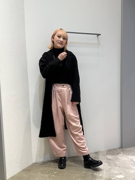 「アイテム（チェスターコート）」を使った、ayakabfさん（レディース・172cm・20代）の秋コーディネート