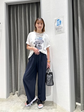 「アイテム（ハンドバッグ）」を使った、ayakabfさん（レディース・172cm）の夏コーディネート