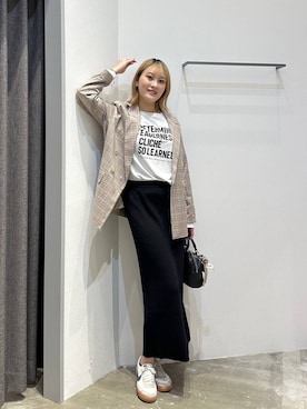 「アイテム（テーラードジャケット）」を使った、ayakabfさん（レディース・172cm）の秋コーディネート