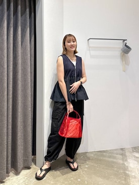 「アイテム（アンダーウェア、ホワイト系）」を使った、ayakabfさん（レディース・172cm）の夏コーディネート