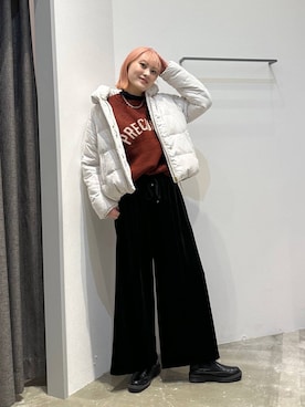 「体型カバー」｜「アイテム（ジャケット/アウター）」を使った、ayakabfさん（レディース・172cm）の冬コーディネート