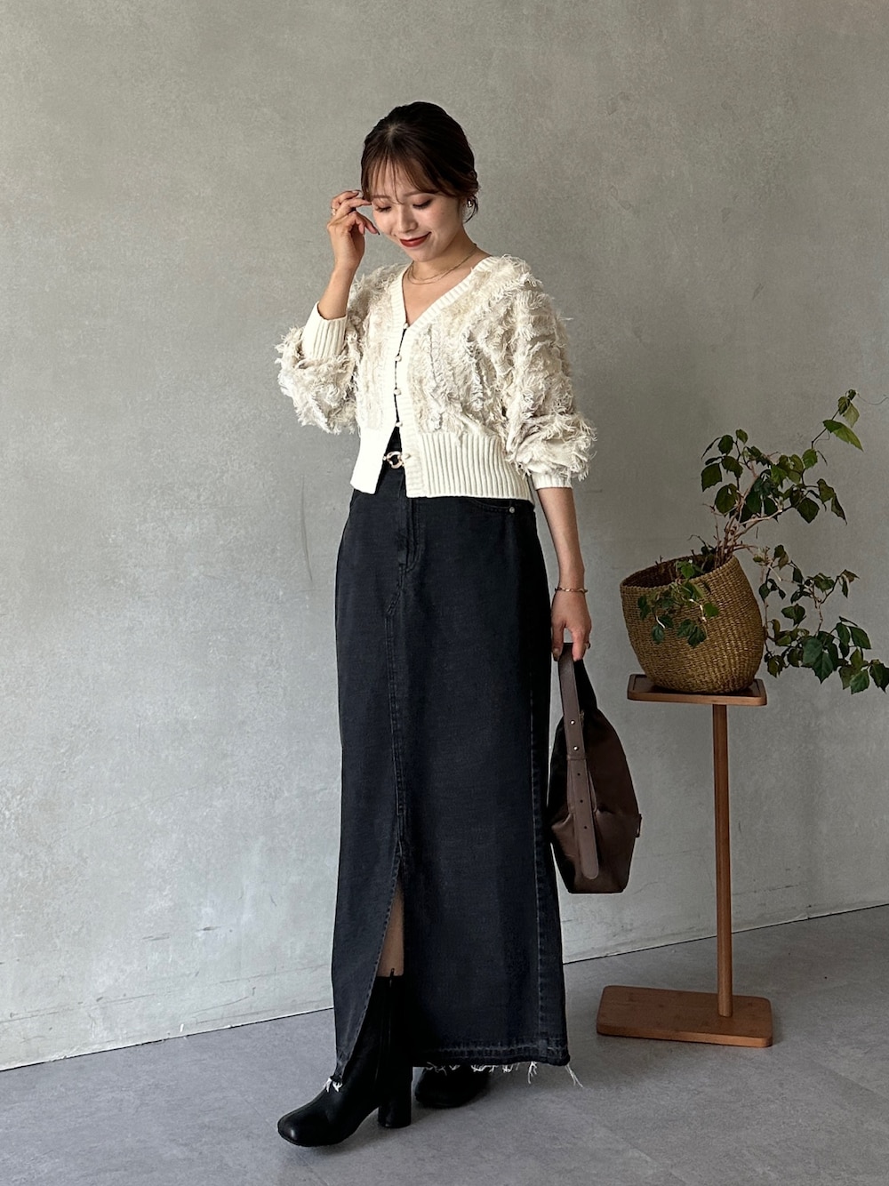 mayu♡お洋服⑤点 オフショルシアードレス/セットアップ/透け感/スリット/谷間見せ