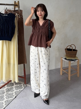 「Thevon（ゼボン）のアイテム」を使った、mayuさん（レディース・157cm）の夏コーディネート