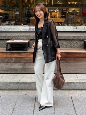 「Thevon（ゼボン）のアイテム」を使った、mayuさん（レディース・157cm）の夏コーディネート