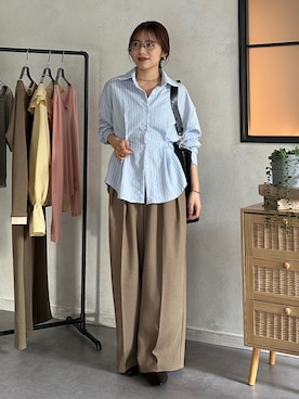 「Thevon（ゼボン）のアイテム」を使った、mayuさん（レディース・157cm）の冬コーディネート