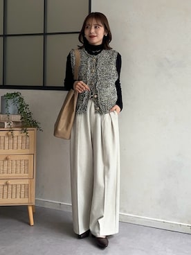 「Thevon（ゼボン）のアイテム」を使った、mayuさん（レディース・157cm）の冬コーディネート