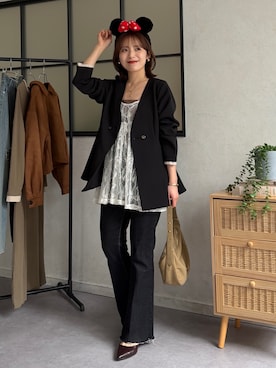 「Thevon（ゼボン）のアイテム」を使った、mayuさん（レディース・157cm）の春コーディネート