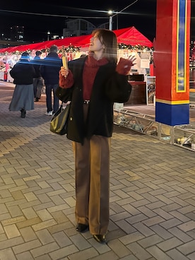 「Thevon（ゼボン）のアイテム」を使った、mayuさん（レディース・157cm）の冬コーディネート