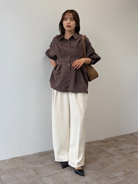 「スエード」｜mayuさん（レディース・157cm）の秋コーディネート