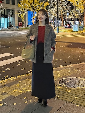 「アイテム（ワンピース/ドレス）」を使った、mayuさん（レディース・157cm）の冬コーディネート