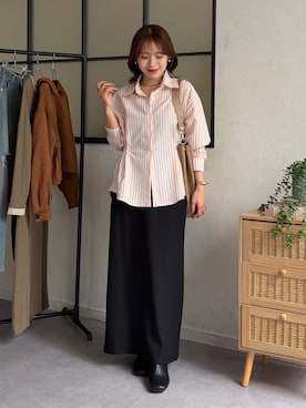 「Thevon（ゼボン）のアイテム」を使った、mayuさん（レディース・157cm）の春コーディネート