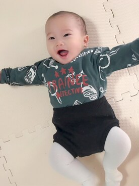 「Disney（ディズニー）のアイテム（パンツ）」を使った、ネクロズマさん（キッズ・60cm）の冬コーディネート