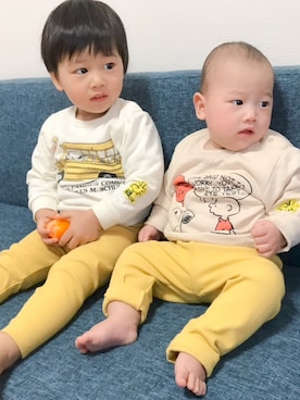 「お揃いコーデ」｜「アイテム（スウェット）」を使った、ネクロズマさん（キッズ・90cm）の冬コーディネート