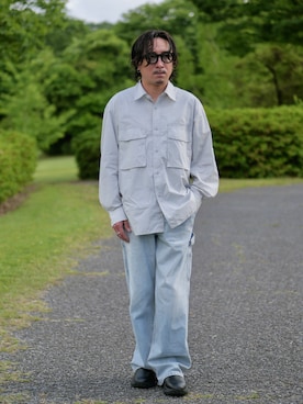 「ペインターパンツ」｜「アイテム（ブーツ）」を使った、YUKI    さん（メンズ・170cm）の春コーディネート