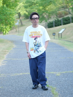「FLASH POINT（フラッシュポイント）のアイテム」を使った、YUKI    さん（メンズ・170cm）の夏コーディネート