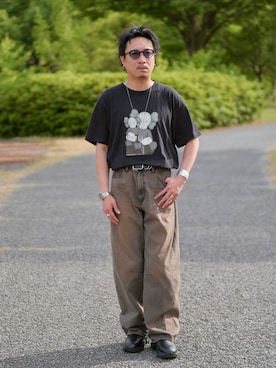 「marka（マーカ）のアイテム（腕時計）」を使った、YUKI    さん（メンズ・170cm）の夏コーディネート