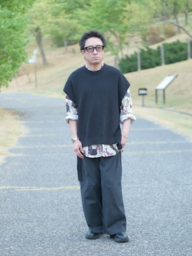 「チノパン」｜「アイテム（ブーツ）」を使った、YUKI    さん（メンズ・170cm）の夏コーディネート