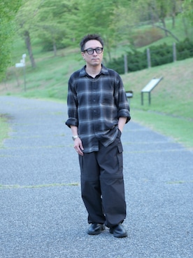 「アイテム（カーゴパンツ）」を使った、YUKI    さん（メンズ・170cm）の夏コーディネート