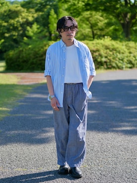 「marka（マーカ）のアイテム（腕時計）」を使った、YUKI    さん（メンズ・170cm）の春コーディネート