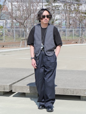 「ベストコーデ」｜「アイテム（アナログ腕時計）」を使った、YUKI    さん（メンズ・170cm）の春コーディネート
